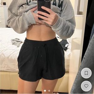 Abercrombie & Fitch Black Workout Shorts